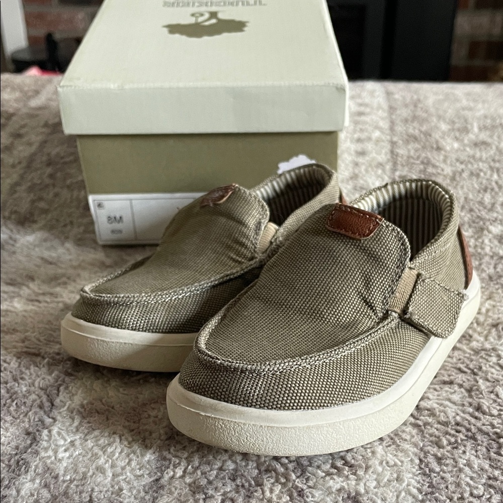 Tucker + Tate Brown and White Kids Slip-On Shoes